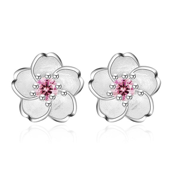 Jewelry - NWT 925 Sterling Silver Flower Stud Earrings